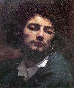 Gustave Courbet Self portrait with pipe. oil painting artist